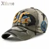 Ballkappen XThree Camouflage Baseball Cap Snapback Hut für Männer Frauen Gorra Casquette Bone Swag Großhandel