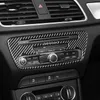 Moldura Interior de coche fibra de carbono Auto pegatina CD Panel de Control Central cubierta tiras de ajuste para Audi Q3 2013-2018 accesorios 281N