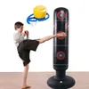 Boxing Punching Bag Boxing Muay Thai Inflatable Tumbler Decompression Punching Sandbag for Kid Adult Force Core Training Tool