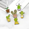 VENDA QUENTE DE ESTRADO BONITO DE PLATO VERDE PLAT CACTUS CACTUS CACTUS PIN BROOCH3263460