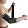 Дышащий локоть Brace Bandage Компрессионная рукава Подмостки Протектор для тяжелой атлетики Волейбол Артрит Волейбол Теннисная Рука Brace 2020