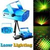 Ny Mini Led Red Green Laser Projektor Stage Lighting Justering DJ Disco Party Club Light Free Ship DHL FedEx