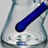 Groene blauwe beker glasbong met condensorspoel Freezable Diffused Downamy Oil DAB Rigs waterpijp met glazen kom Ill04