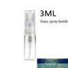 Mini Clear 3 Ml 0.1OZ Atomizzatore 3G Fine Mist Bottiglia di vetro vuota Spray Riutilizzabile Fragranza Profumo Profumo Bottiglia campione