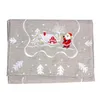 2020 Nowa Gorąca Sprzedaż Christmas Decoration Cloth Art Haft Santa Claus Table Tableclot Kuchnia Dining Bar Stół Flaga