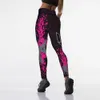 النساء طماق ضئيلة ارتفاع الخصر مرونة طماق اللياقة البدنية الطباعة leggins تنفس المرأة السراويل طماق رفع قوة 200921