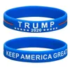 Bracelet en silicone unisexe Donald Trump Le président américain Keep America Great Bracelet Bracelet de sport de motivation inspirant V2735812