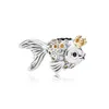 NEW 100% 925 Sterling Silver 1:1 Authentic 792014CCZ Fairytale Fish Charm Bracelet Original Women Jewelry Gift