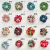 25 Wzory Boże Narodzenie Scrunchy Hairbands Velvet Bands Włosów Elastyczne Kobiety Krawaty Liny Girls Scrunchies Ponytail Holder Xmas Prezent M2786