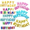 En gros 16 pouces lettre ballons lettres ensemble joyeux anniversaire feuille d'aluminium ballons décorations de fête d'anniversaire SN4732