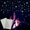 PCS / 세트 3D 버블 빛나는 별 DIY 아이들을위한 어둠 속에서 벽 스티커 광선 DIY 키즈 아기 방 데칼 형광 스티커