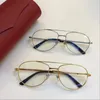 新しい眼鏡フレーム女性男性眼鏡フレームデザイナー眼鏡フレームクリアレンズメガネフレームオクロスとケース810138