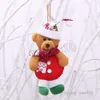 Christmas Tree Ornament Santa Claus Snowman Elk Bear Doll Christmas Pendant Decoration Home Xmas Party Decorations T500168