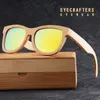 Solglasögon Polariserade herr Retro vintage speglade naturliga bambu Wood Womens varumärke Designer Wood12653488