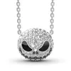 Harong Nightmare Before Christmas Skull Halsband hängsmycken Chokers Women Punk Crystal Jewelry Pumpkin Jack Enalj Necklace Kids2235