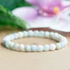 MG0941 6 mm Bracelete de morganita natural meninas CHAKRA CHAKRA AMOR LUCKY BRACELE Cura Gemstome Dainty Yoga Mala Bracelet2831