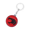 Thundercats chaveiro anime ao redor para fãs jóias liga redonda vermelho trovão gato modelo chaveiro titular acessórios do carro Whole6316074