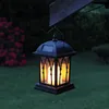 태양 광 촛불 빛 야외 정원 장식 유럽 교수형 램프 풍경 방수 우산