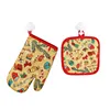 Gants de cuisson de noël 2 pièces/ensemble décoration de noël pour la maison noël 2020 ornement cadeau nouvel an cadeau de noël