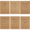 Birthday Gift Gold Plated 12 Zodiac Sign Pendant Wish Card Charm Gold Chain Choker Astrology Necklace Jewelry For Women1746247