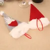 كارتون قزم الكريسماس أدوات المائدة الغلاف الأحمر شوكة سكين العلبة الشجرة عيد الميلاد معلقة ديكور المنزل الاحتفالي