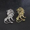 i-Remiel Antique Animal Lion Brooch Pin Men's Suit Shirt Collar Accessories Lapel Badge Pins and Brooches Wedding Dress12207