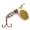 HENGJIA 200pcslot Spinner Spoon fishing lure Metal Jig Bait Crankbait Artificial Hard lure with Treble hook 57cm 32g8927406