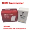 100W 110V/120V bis 220V/240V Step-Up Down Spannungswandler Transformator Reise Dual Channel Power Converter