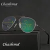 Óculos de sol Chashma Marca Progressiva Lens Multifocal Readings Men Presbyopia Hiperopia Bifocal Titanium de Grau 1515325666