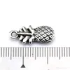 Hot Sales ! 120 pcs Antique Silver Alloy Grape Cherry Pineapple Mixed Fruit Charms Pendant DIY Jewelry