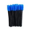 QSTY eyelash brush makeup brushes 50pcs individual disposable mascara applicator comb wand lash makeup brushes tools 6colors218x5934947