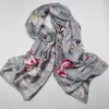 Pure Silk Skull Scarf Women Spring Autumn Luxury Soft Foulard Silk Shawls Scarves For Ladies Oversimasy 18090cm7924455