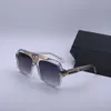 Vintage 664 Óculos de sol para homens Blackgold Blue Gradient Lentes Glass Sunglasses Shades com Box4050813