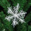 عيد الميلاد ندفة الثلج الاصطناعي 3PC / حزمة شجرة عيد الميلاد ديكور سنو وهمية الزينة رقاقات الثلج عيد الميلاد للنويل المنزل