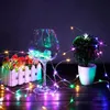 CRESTECH DIY Guirlande Lumineuse En Liège 10 LED Bouchon De Bouteille De Vin Solaire Cuivre Fée Bande Fil Décoration De Fête En Plein Air Nouveauté Veilleuse