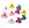 Personalized Candy Color Flower Stud Earring New Fashion Small Flower Earrings for Women Girls Korea Style Jewelry Epacket free