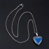 Changement de température couleur humeur collier amour coeur Photo médaillon pendentif colliers maxi déclaration charme hip hop bijoux