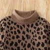 2st Toddler Kids Baby Girl Clothes Set 15y Leopard Print Pullover Topps TREEATER LEATHER mini kjolar outfit Party Y20083128502716476