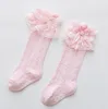 Kinder Spitzensocken Mädchen Spitze Schleife Jacquard 34 Kniestrümpfe Kinder Baumwolle Tanz Prinzessin Socken Mädchen atmungsaktive Beine A43567138200