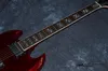Chińska gitara elektryczna OEM Shop G S G400 Niestandardowy płomień klonowy drewno lewą ręką podstrunka różana pod palcem wysokiej jakości 7606876