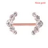 2 pièces coloré Sexy cristal clair amour mamelon Piercing boucliers barres mamelon Piercing pour les femmes corps Piercing