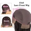 Lockige kurze Bob Spitze Front Echthaar Perücke vorgezupft für schwarze Frauen leimlose 13x6 tiefe Welle Frontal Perücke Remy Spitze Frontal Perücken