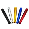 One Hitter Metal Baseball Bat Shaped Tobacco Smoking Pipe Metal Snuff Sniffer Snorter Tube Snuffer Bullet Herb Smoking