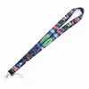 Cartoon Anime Rick Morty Lanyards Cartoon sleutelhanger nekriem sleutels camera ID-kaart mobiele telefoonsnaren