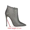 Europäische und amerikanische spitze Zehen-Stiletto-Absatz, spezielles gemischtes Material, kurze Stiefel, sexy wilde Winterstiefel in Übergröße für Damen1