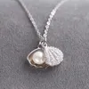 Hongye Women Real Natural Freshwater Pearl Necklace 925 Sterling Silver Prendants Shell Netlace Wedding Gine Gine Jewelry MX200324C