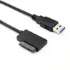 USB3.0 ila Mini SATA II 7+6 13pin Adaptör Dönüştürücü Kablosu Dizüstü bilgisayar CD/DVD ROM Slimline Drive