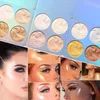 الألوان المهنية ماكياج الوجه مسحوق برونزي highlighter لوحة البليت مستحضرات التجميل ماء العين shad1