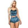 8 Styles Womens Nightwear New Velvet Two Piece Suits Summer Sexy Pajamas Active Vest & Shorts New Two-Piece Shorts Tracksuits Underwear 1591