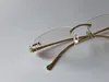 whole new fashion design frame optical glasses 5634295 retro metal frameless transparent lens animal legs vintage classic clea280q